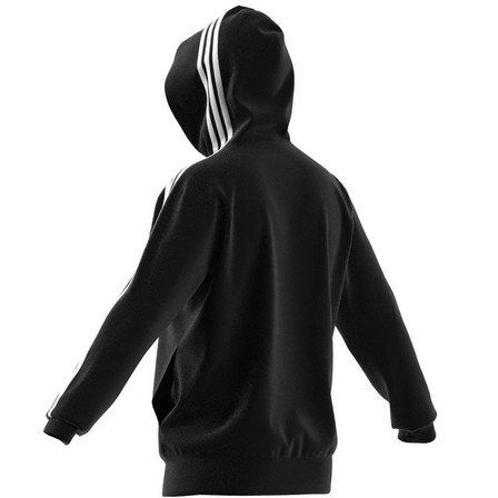 Men Essentials French Terry 3-Stripes Full-Zip Hoodie, Black, A701_ONE, large image number 10