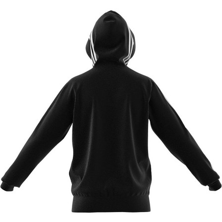 Men Essentials French Terry 3-Stripes Full-Zip Hoodie, Black, A701_ONE, large image number 13