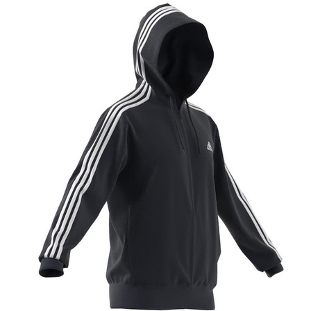 Men Essentials French Terry 3-Stripes Full-Zip Hoodie, Navy, A701_ONE, large image number 9