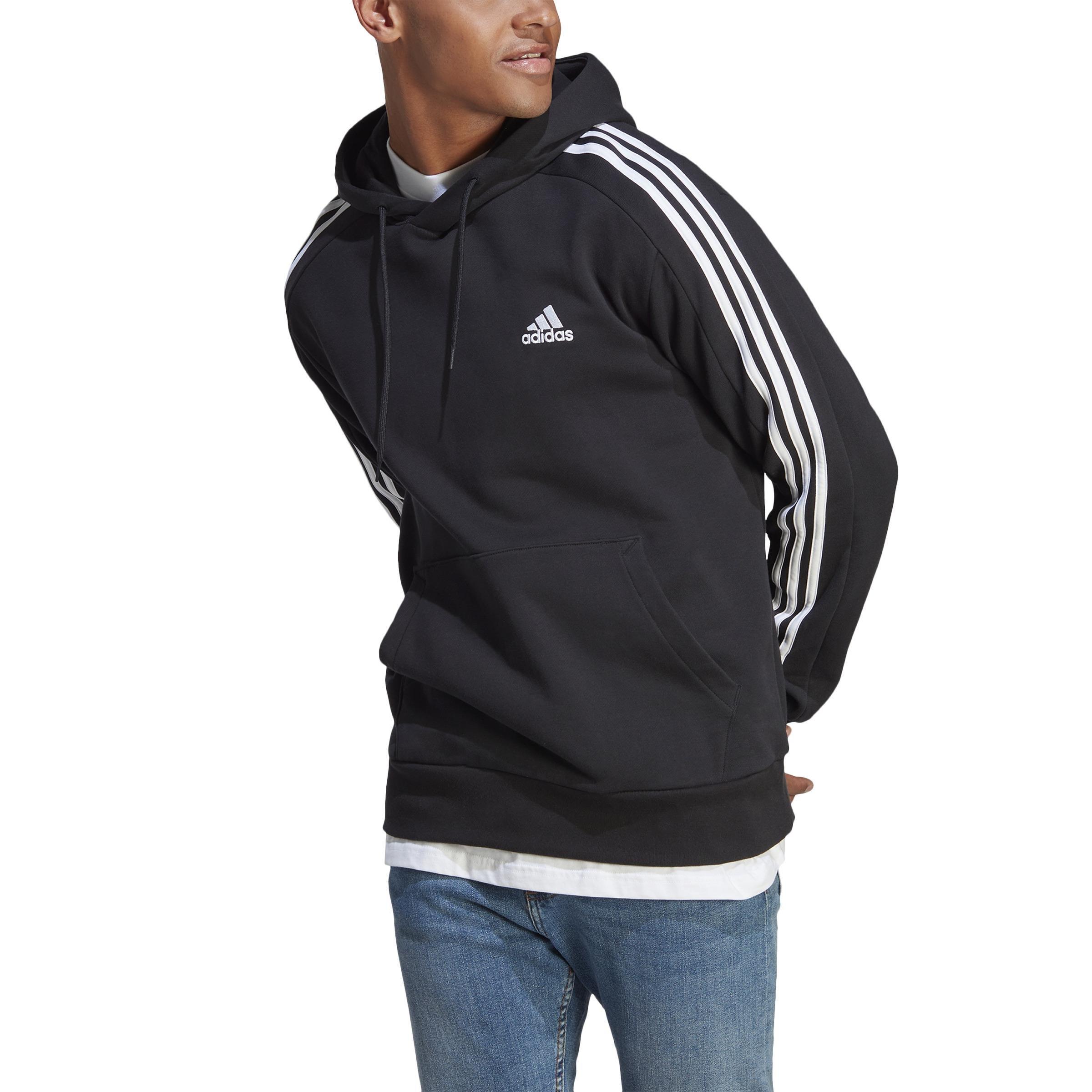 The brand with three best sale stripes hoodie