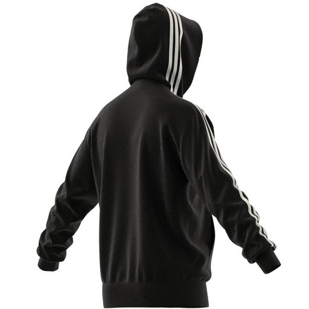 Men Essentials French Terry 3-Stripes Hoodie, Black, A701_ONE, large image number 10