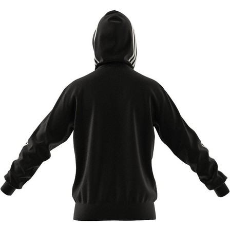 Men Essentials French Terry 3-Stripes Hoodie, Black, A701_ONE, large image number 12