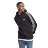 Men Essentials French Terry 3-Stripes Hoodie, Black, A701_ONE, thumbnail image number 14