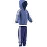 Unisex Kids Essentials Shiny Hooded Tracksuit, Blue, A701_ONE, thumbnail image number 1