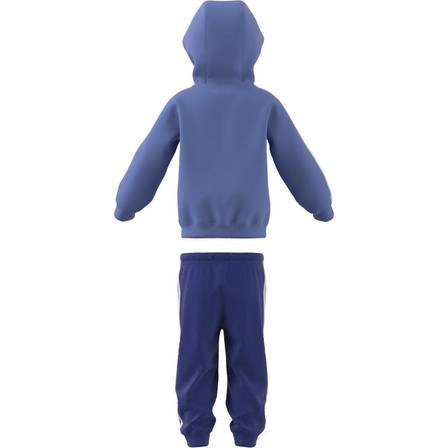Unisex Kids Essentials Shiny Hooded Tracksuit, Blue, A701_ONE, large image number 5
