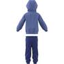Unisex Kids Essentials Shiny Hooded Tracksuit, Blue, A701_ONE, thumbnail image number 5