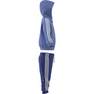 Unisex Kids Essentials Shiny Hooded Tracksuit, Blue, A701_ONE, thumbnail image number 6