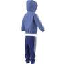 Unisex Kids Essentials Shiny Hooded Tracksuit, Blue, A701_ONE, thumbnail image number 9