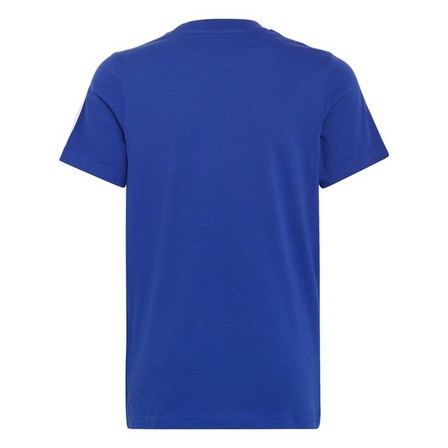 Kids Unisex Essentials 3-Stripes Cotton T-Shirt, Blue, A701_ONE, large image number 6