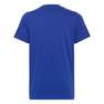 Kids Unisex Essentials 3-Stripes Cotton T-Shirt, Blue, A701_ONE, thumbnail image number 6