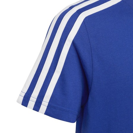 Kids Unisex Essentials 3-Stripes Cotton T-Shirt, Blue, A701_ONE, large image number 11