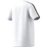 Unisex Junior Essentials 3-Stripes Cotton T-Shirt, White, A701_ONE, thumbnail image number 6
