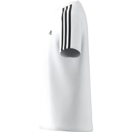 Unisex Junior Essentials 3-Stripes Cotton T-Shirt, White, A701_ONE, large image number 9