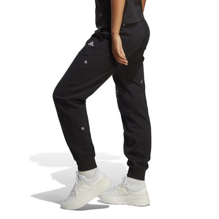 Women Joggers With Healing Crystals Inspired Graphics, Black, A701_ONE, large image number 0