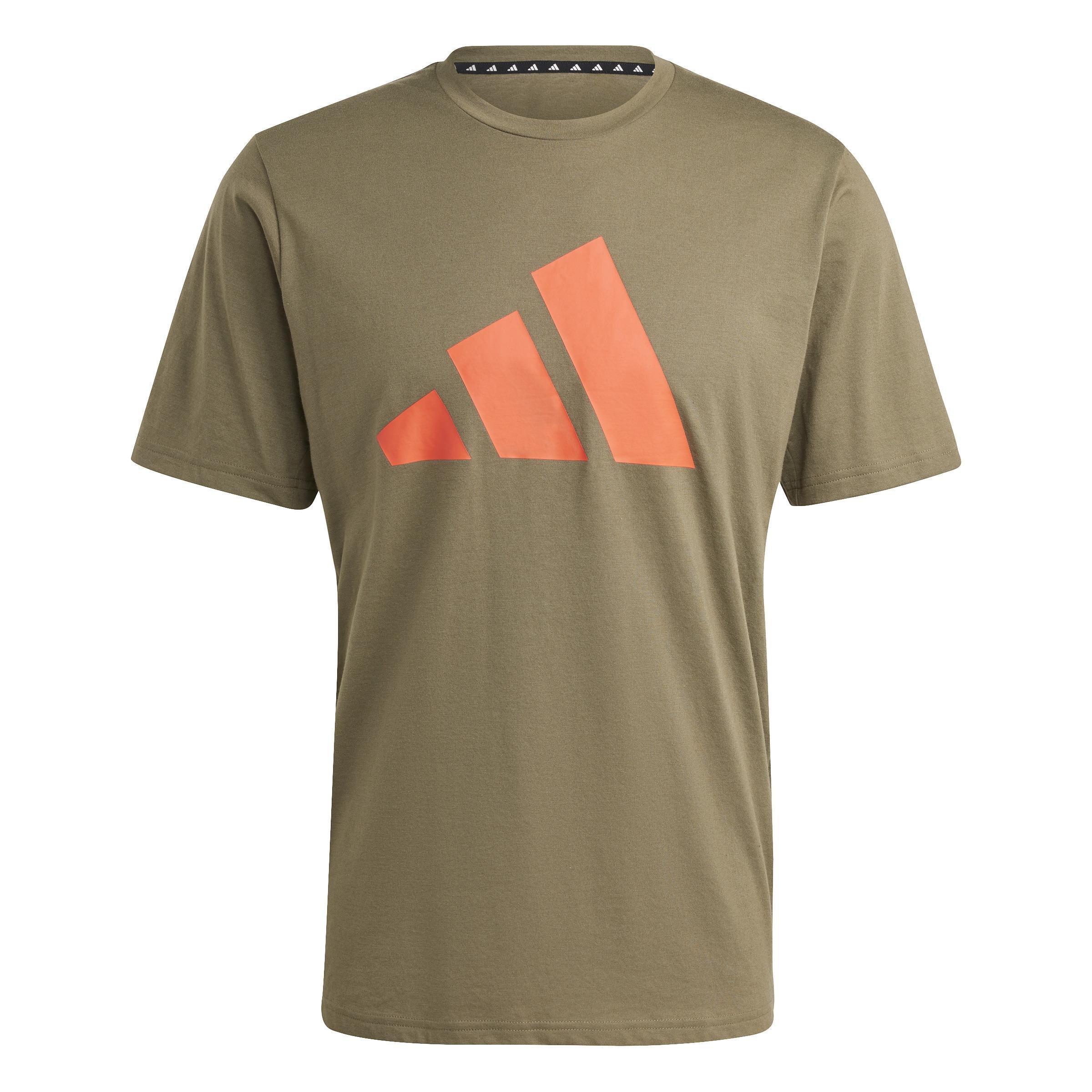 Men Train Essentials Feelready Logo Training T-Shirt, Green, A701_ONE, large image number 2