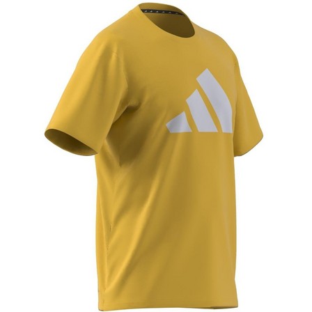 Men Train Essentials Feelready Logo Training T-Shirt, Gold, A701_ONE, large image number 9