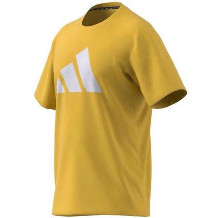 Men Train Essentials Feelready Logo Training T-Shirt, Gold, A701_ONE, large image number 14