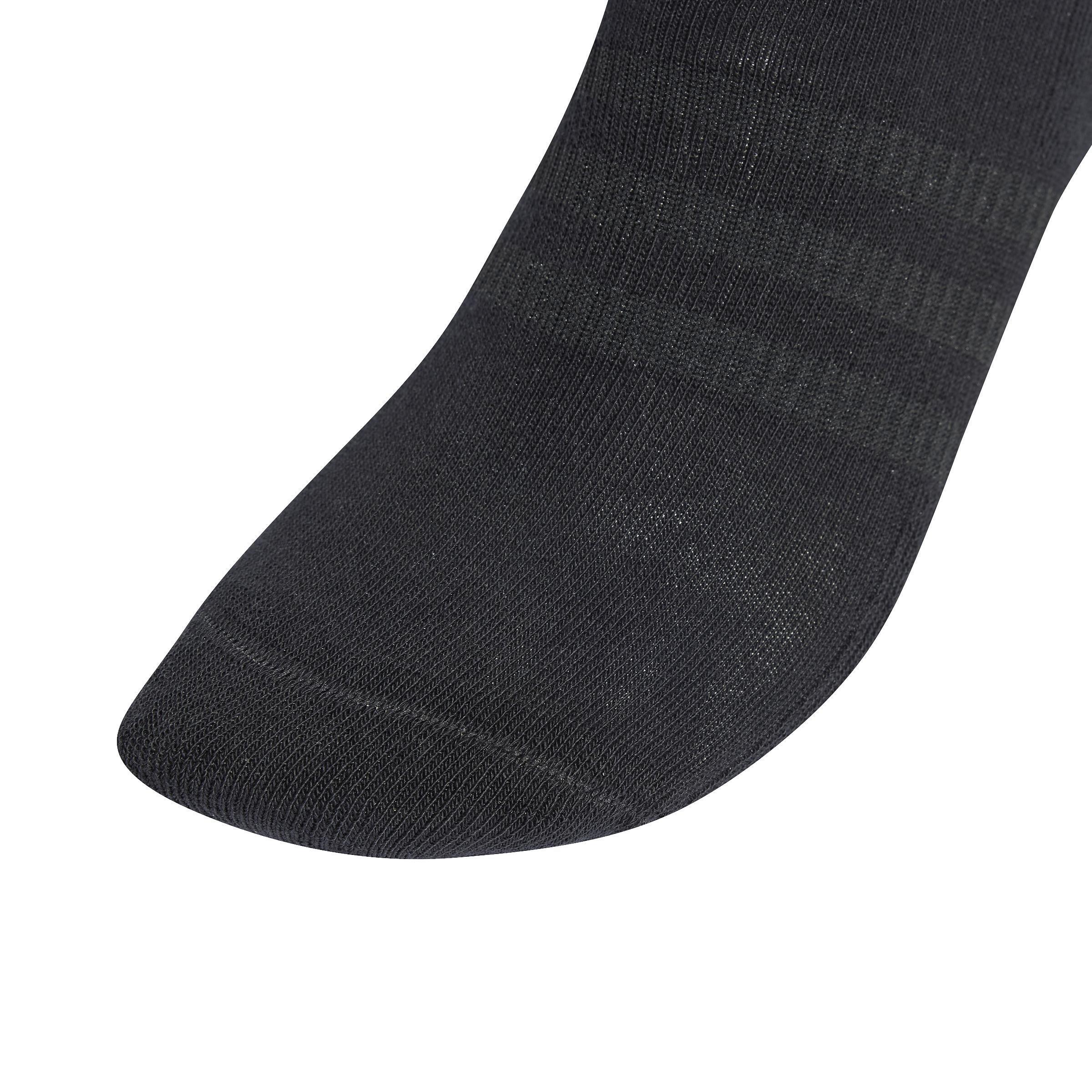 Unisex Cushioned Sportswear Ankle Socks 3 Pairs, Black, A701_ONE, large image number 2