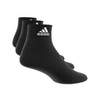 Unisex Cushioned Sportswear Ankle Socks 3 Pairs, Black, A701_ONE, thumbnail image number 3