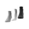 Unisex Cushioned Sportswear Ankle Socks 3 Pairs, Grey, A701_ONE, thumbnail image number 3