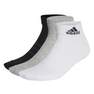 Unisex Cushioned Sportswear Ankle Socks 3 Pairs, Grey, A701_ONE, thumbnail image number 5