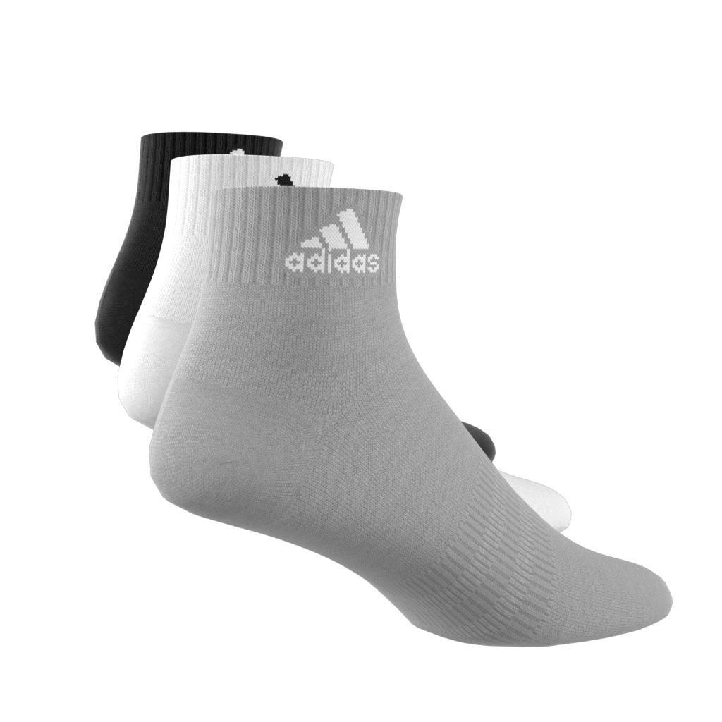 Unisex Cushioned Sportswear Ankle Socks 3 Pairs, Grey, A701_ONE, large image number 6