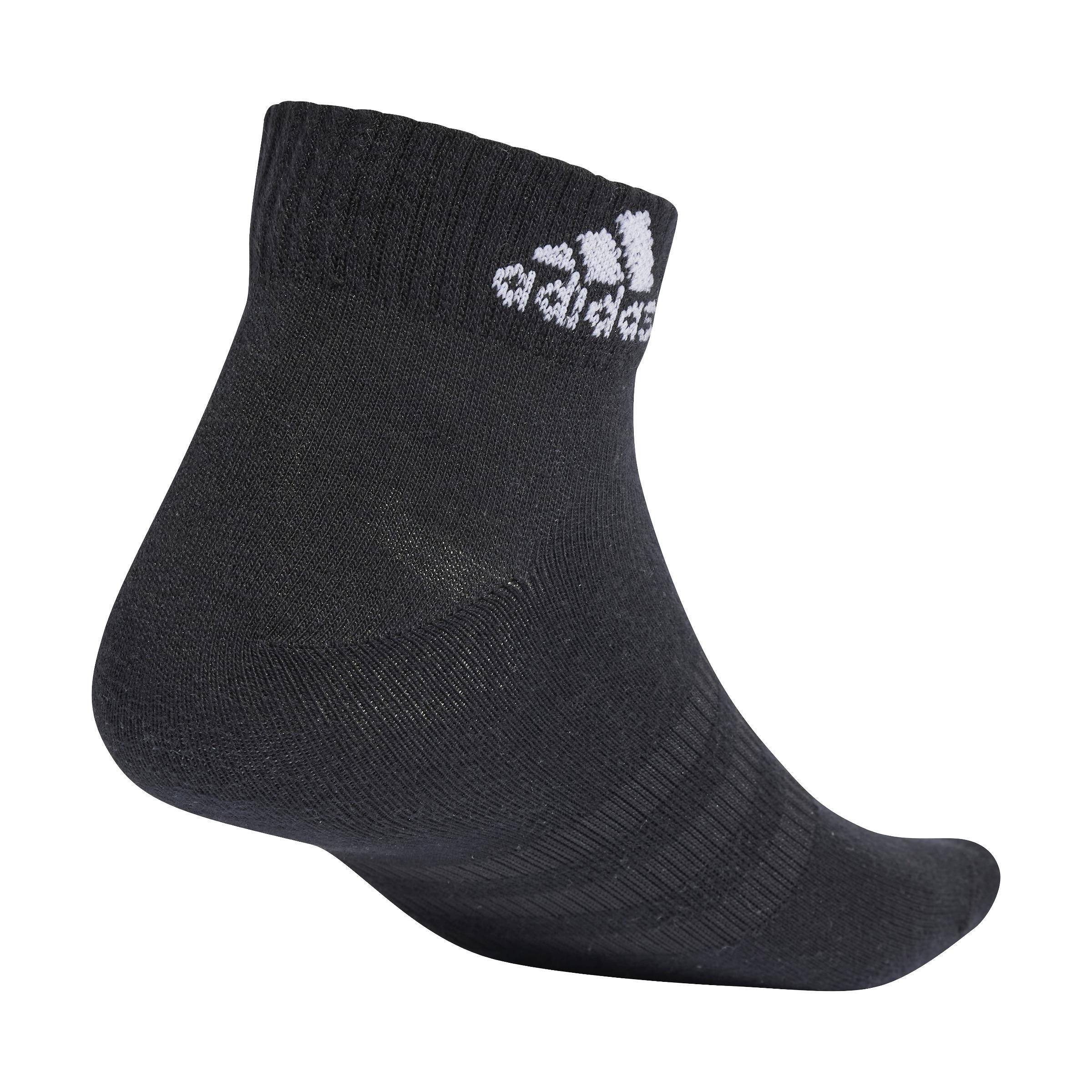 adidas - Unisex Thin And Light Ankle Socks 3 Pairs, Grey