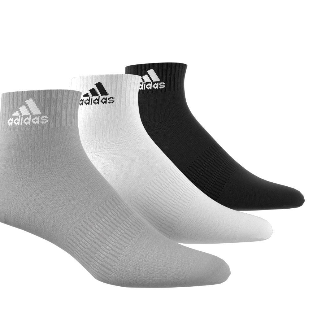 adidas - Unisex Thin And Light Ankle Socks 3 Pairs, Grey