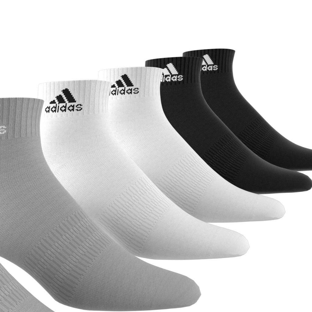 Cushioned Sportswear Ankle Socks - 6 Pairs, Grey, A701_ONE, large image number 1