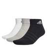 Unisex Cushioned Sportswear Ankle Socks 6 Pairs, Grey, A701_ONE, thumbnail image number 2