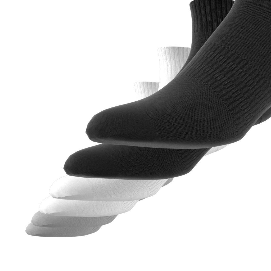 Unisex Cushioned Sportswear Ankle Socks - 6 Pairs, Multicolour, A701_ONE, large image number 4