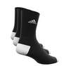 Unisex Cushioned Crew Socks 3 Pairs, Black, A701_ONE, thumbnail image number 5