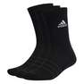 Unisex Cushioned Crew Socks 3 Pairs, Black, A701_ONE, thumbnail image number 6
