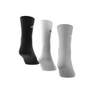 Unisex Cushioned Crew Socks 3 Pairs, Grey, A701_ONE, thumbnail image number 5