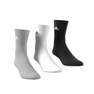 Unisex Cushioned Crew Socks 3 Pairs, Grey, A701_ONE, thumbnail image number 6
