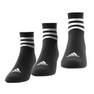 Unisex 3-Stripes Mid-Cut Socks 3 Pairs, Black, A701_ONE, thumbnail image number 0