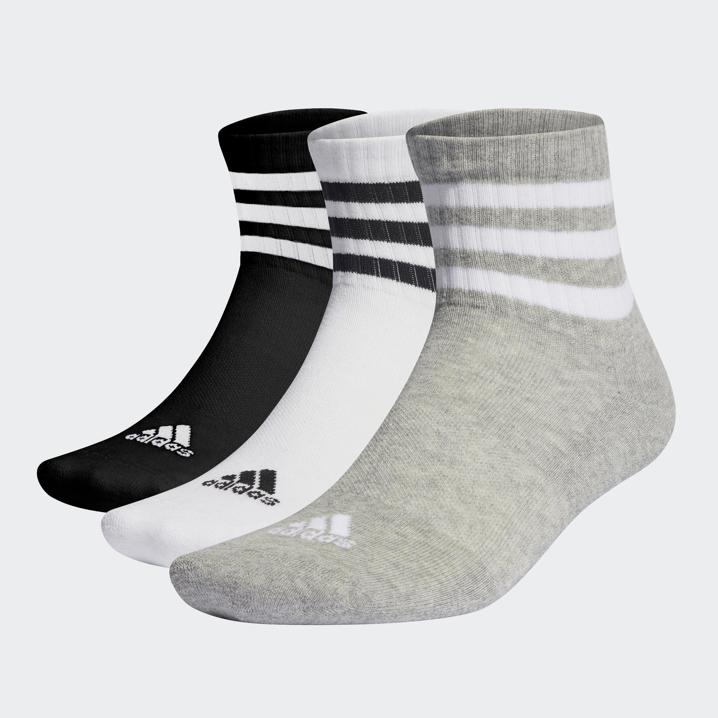 Unisex 3-Stripes Cushioned Sportswear Low-Cut Socks 3 Pairs, Multicolour, A701_ONE, large image number 0