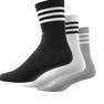 3-Stripes Cushioned Crew Socks 3 Pairs MGREYH/WHITE/BLACK/WHITE Unisex Adult, A701_ONE, thumbnail image number 5