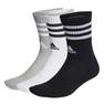 3-Stripes Cushioned Crew Socks 3 Pairs MGREYH/WHITE/BLACK/WHITE Unisex Adult, A701_ONE, thumbnail image number 6