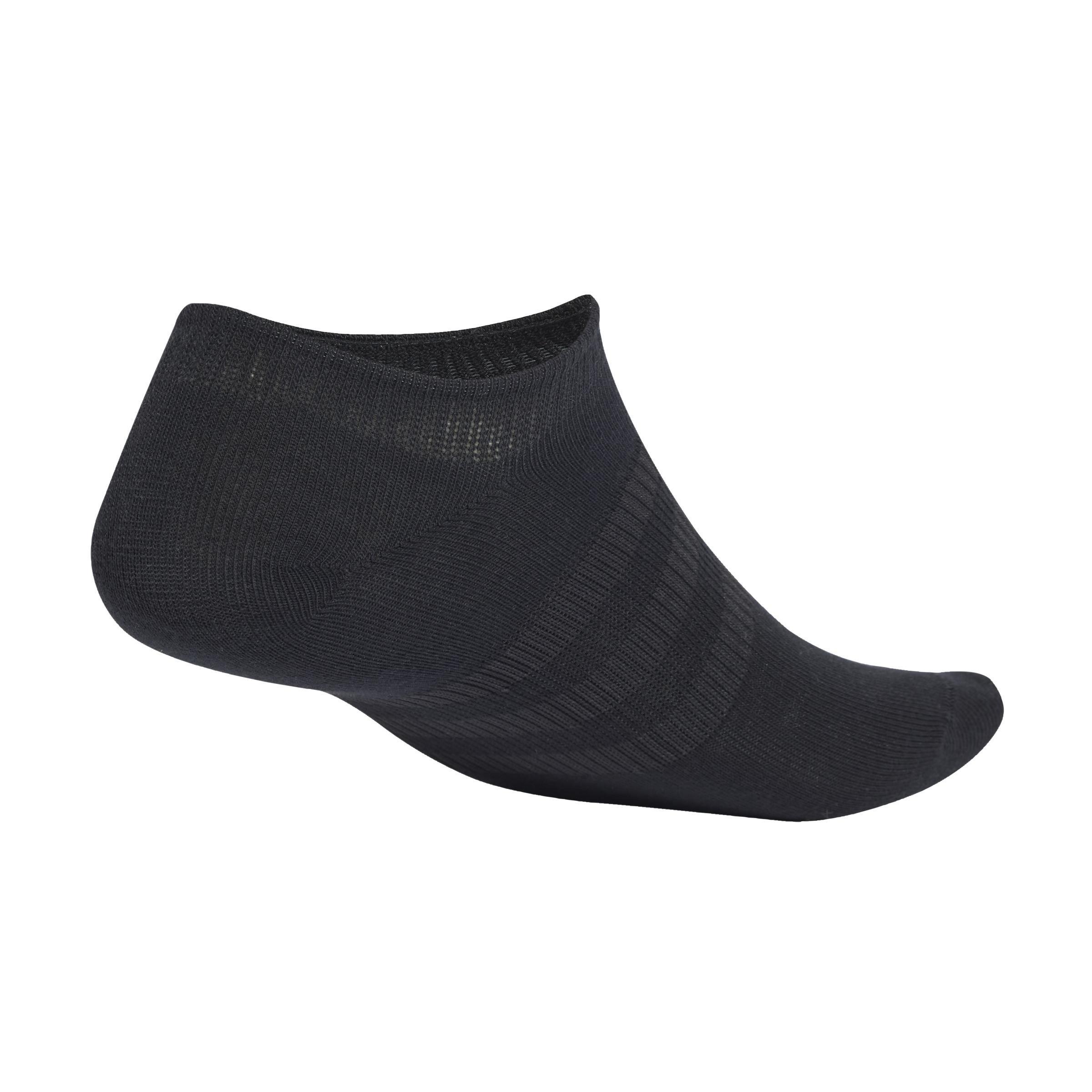 Unisex Thin And Light No-Show Socks 3 Pairs, Black, A701_ONE, large image number 0