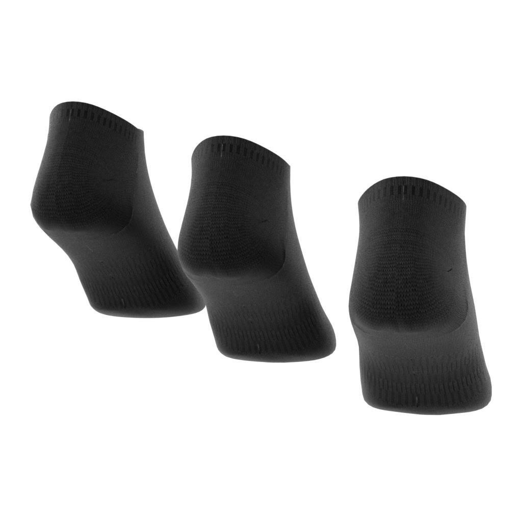 Unisex Thin And Light No-Show Socks 3 Pairs, Black, A701_ONE, large image number 4