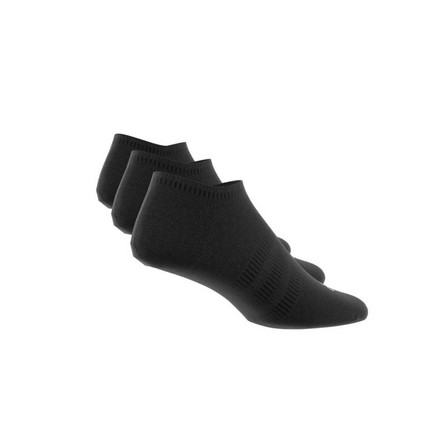 Unisex Thin And Light No-Show Socks 3 Pairs, Black, A701_ONE, large image number 7