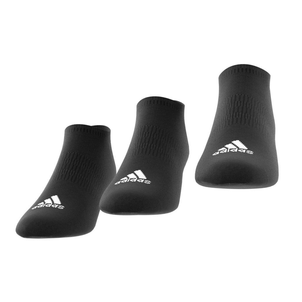 Unisex Thin and Light No-Show Socks 3 Pairs, Black, A701_ONE, large image number 7