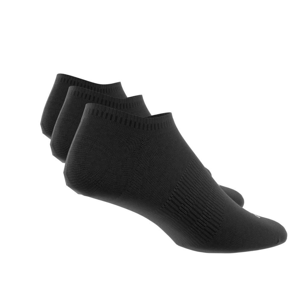 Unisex Thin and Light No-Show Socks 3 Pairs, Black, A701_ONE, large image number 10
