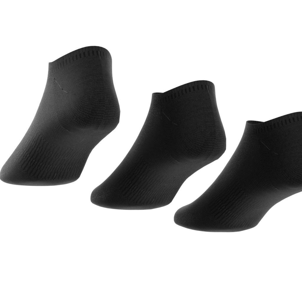 Unisex Thin and Light No-Show Socks 3 Pairs, Black, A701_ONE, large image number 14