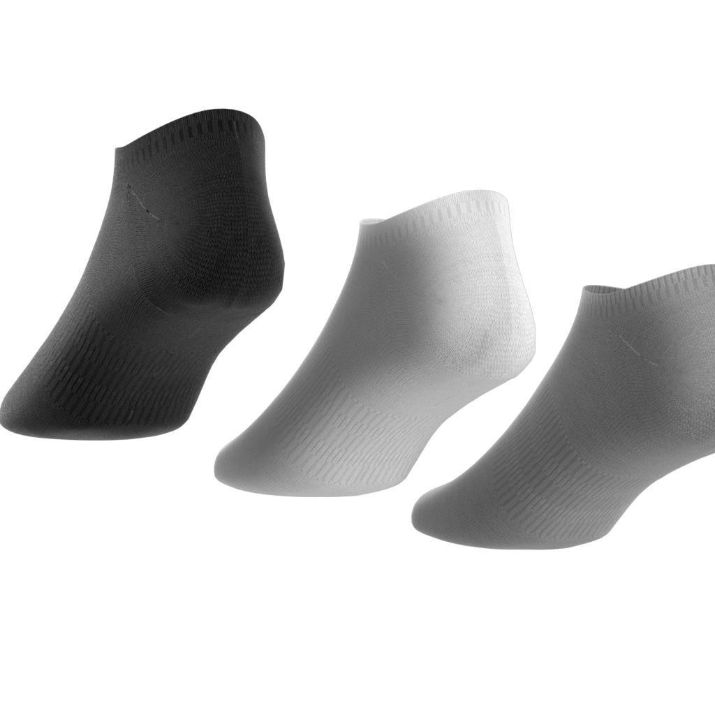 Unisex Thin and Light No-Show Socks - 3 Pairs, Multicolour, A701_ONE, large image number 0