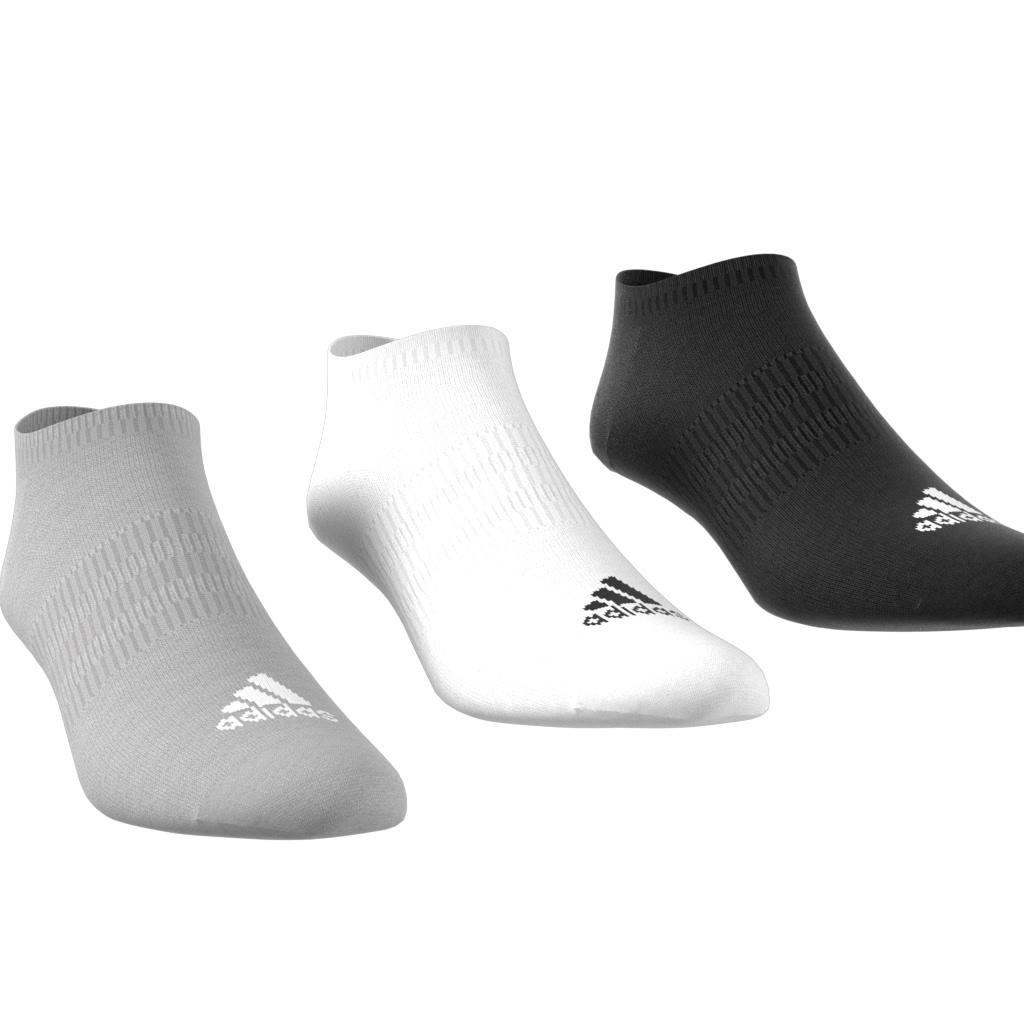 adidas - Unisex Thin And Light No-Show Socks 3 Pairs, Grey