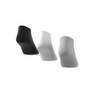 Unisex Thin And Light No-Show Socks 3 Pairs, Grey, A701_ONE, thumbnail image number 2