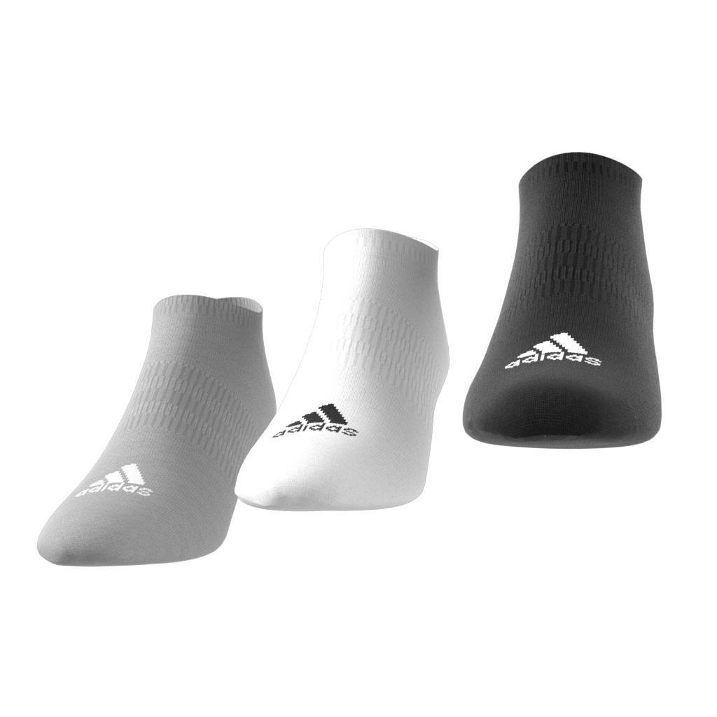 adidas - Unisex Thin And Light No-Show Socks 3 Pairs, Grey