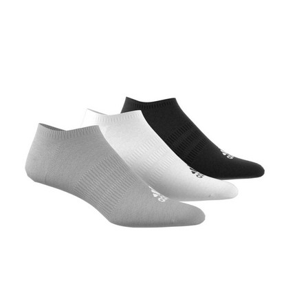 Unisex Thin And Light No-Show Socks 3 Pairs, Grey, A701_ONE, large image number 4